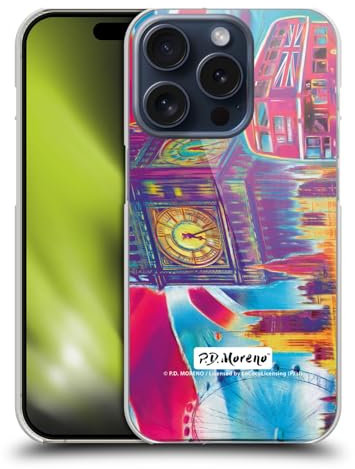 Head Case Designs Offizielle P.D. Moreno London 2 Staedte Harte Rueckseiten Handyhülle Hülle Huelle kompatibel mit Apple iPhone 15 Pro
