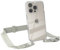 EAZY CASE - Hülle mit Band kompatibel mit iPhone 15 Pro Handyhülle mit Umhängeband für iPhone 15 Pro Silikonhülle Transparent Schutzhülle Handykette zum Umhängen Handykordel Smartphone in Taupe Grau