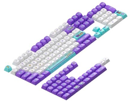 nuphy Arcade-IA KDS Dye-Sub PBT Keycaps - Tapas para teclados mecánicos, Estilo MX, QWERTY inglés, 142 uds.