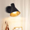 ZMH Aplique de Pared Interior Negro - Lámpara de Pasillo Vintage Estilo Industrial Pasillo Dormitorio Retro Foco de Pared E14 Iluminación de Pared de Metal pequeña Sala de Estar Cocina Escalera Cama