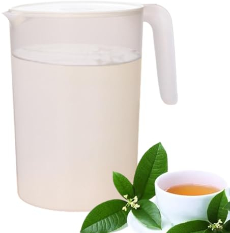 Pichet Plastique | Pichet 2 Litre Avec Couvercle Poignée | Réutilisable Carafe À Eau | Carafe Pichet En Plastique Avec Couvercle Pour Réfrigérateur