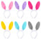 SYEYCW 6 Stück Hasenohren Haarreif, Easter Bunny Ears, Plüsch Kaninchen Ohren Stirnband, Hase Ohren Haarbänder für Erwachsene und Kinder, Plüsch Stirnbänder für Karneval, Ostern Party, Kostüm Cosplay
