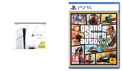 Playstation Console 5 Edition Standard Slim & GTA V - Play Station 5