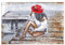SEART Metal Groß 3D-effekt Kunst Bild FRAU Wandskulptur für Haus XXL 120x70 cm