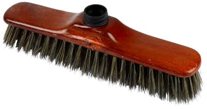 Homea, Cabeza de Escoba Recta, cerdas Premium, 29 cm, Efecto Madera con Casquillo