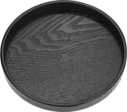 WGFOIP Plateau de Service Rond, Plateau de Table en Bois Plateau de Service Plateaux Décoratifs pour Thé Café Boisson(21cm)