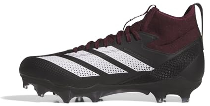 adidas Unisex-Adult Adizero Impact American Football Sneaker, Team Maroon/White/Black, 10 Women/9 Men