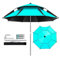 Parasol De Plage avec Fonction D'inclinaison Parapluie D'extérieur en Pêche Anti Vent Double Dessus Parapluie De Table Ø 200cm 220cm 240cm 260cm(260cm/8.5ft)