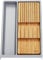 ORGA-BOX Rangement polyvalent SEPARADO Individual gris argenté grainé (300 x 474 x 51 mm) largeur d'armoire de 40 cm y compris le porte-couteaux en bambou pour jusqu'à 9 couteaux