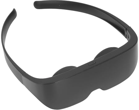 AR-Brille, 4K-HD-Bildschirm Intelligente 3D-VR-Brille, Einstellbarer Pupillenabstand und Brennweite Wiederaufladbare Video-Display-Brille 2,4 G 5 G Dualband-Virtual-Reality-Brille