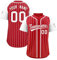 Personalisierte Druck Namennummern Baseballtrikot, Benutzerdefinierte Baseball-Trikots Individuelle Baseball Shirts Für Männer Frauen Jugendliche Button-Down Baseball Shirts Sportuniform