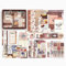 AhhiAboo 155 Stück Scrapbook-Kit - DIY Scrapbooking Papier mit A6 Raster Notizbuch, Aufkleber und Dekobänder - Bullet Journal Zubehör Scrapbook Zubehör für Reisetagebuch