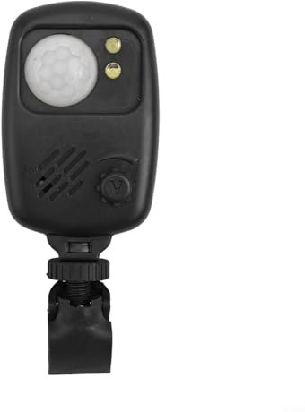 Infrarot-Bewegungsmelder für den Außenbereich, Alarm für Camping, Angeln, 5 m Reichweite, 100°-Winkel, tragbarer Outdoor-Bewegungsmelder
