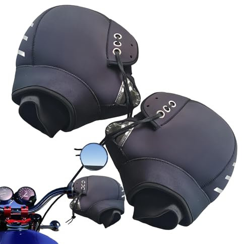 Manoplas de Manillar de Motocicleta, Manguitos de | Mitones de Moto a Prueba de Viento para Manillar – Guantes de equitación a Prueba de Viento Protectores Resistentes al Desgaste para Hombres por