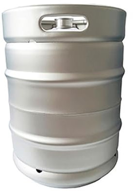 NJDQFA Bierfass, 304 Edelstahl Fass-Growler, 15 Gallonen kommerzielles Bierfass Fassfass, für Handwerk (60L)