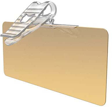 TENYELE HD-Anti-Glare Goggle Day/Night Driving Sun Visors -UV Block Sunshade Rotatable Yellow/Black Visors