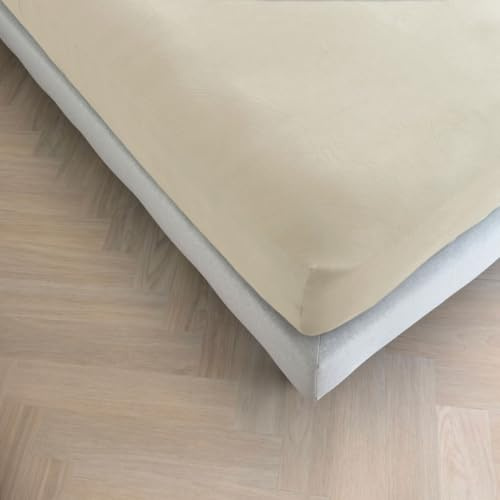 Kayori Sota Spannbettlaken Tencel Sand 140-160x200-220 cm, Matratzenhöhe bis 35cm