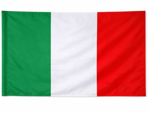 Bandiera Italiana 90x150cm, Tricolore Verde Bianco Rosso, Poliestere, per Mondiali 2026 e Eventi Sportivi (nazione)
