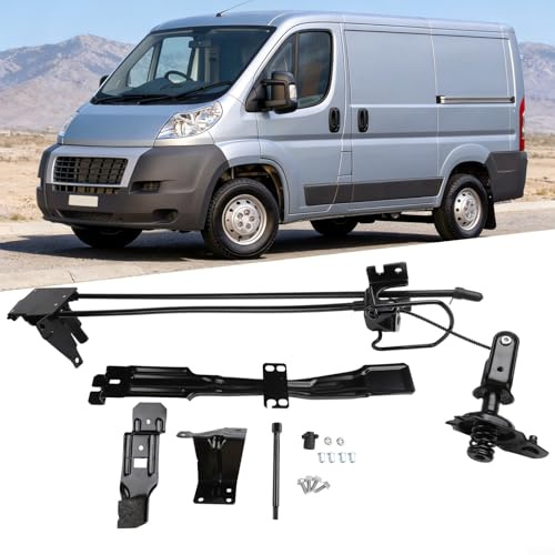 Hosrivae Kit de support de roue de secours pour Fiat Ducato Boxer Relay à partir de 2006, support de treuil en métal ABS, OEM 1384129080 1374097080 7603W8, noir