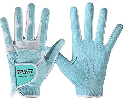 PGM Golfhandschuhe für Damen, verbesserte Griffigkeit, kühl und bequem, 4 Farboptionen, Größe L, Blau, 1 Paar