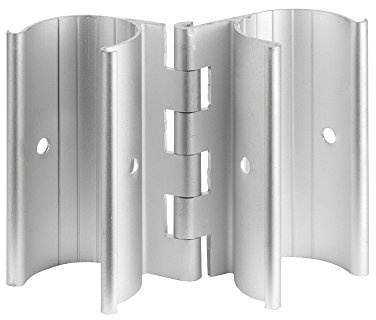Aluminum Snap-On Hinge for PVC Doors Vents or Gates (1 Inch)