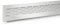 Kitchen WORKTOP/Plinth Heat Vent Grill Aluminium by Rejs (480 x 60mm, Chrome)
