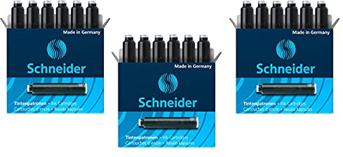 Schneider Ink Cartridges Set of 3 Black Box 6