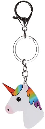 Stands Out, Supplying Outstanding Gifts Rainbow Unicorn Cute Novelty Keyring Bag Tag Charm