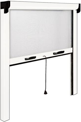 Moustiquaire kit Blanc 80/60 x 160 Rouleau Vertical MAURER