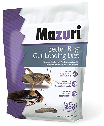 Mazuri | Better Bug Gut-Loading Cricket Diet | 8 Ounce (8 OZ) Bag