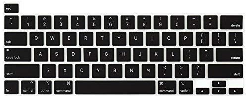 RLTech Protection Clavier Compatible avec MacBook Pro 16 Pouce 2019, Protecteur de Couverture Souple Ultra Mince pour MacBook Pro 16 Pouces Modèle A2141 (Noir)