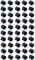 Meister 7460140 Lot de 50 boîtes d'interrupteurs encastrées – 60 mm de Profondeur – Noir – Diamètre 60 mm – pour Montage d'interrupteurs et de Prises/boîte encastrée avec Embouts Tunnels/boîte de