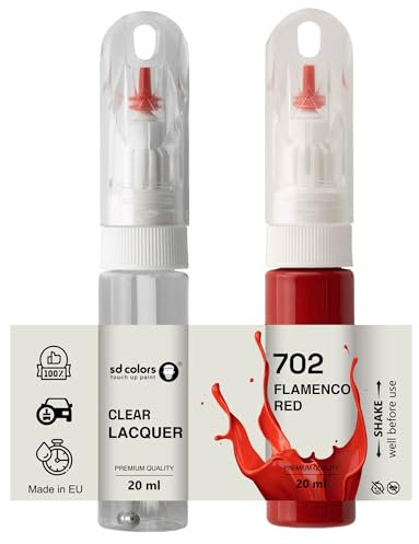SD COLORS Flamenco 702 Peinture de retouche 20 ML Rouge flamand