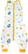 FLYISH DIRECT Gigoteuse ete, Gigoteuse a Pied, Gigoteuse tog 0 5 100% Coton, Turbulette ete, Gigoteuse sans Manches, Gigoteuses avec Jambes, Gigoteuse été 18-36 Mois, Jaune, M