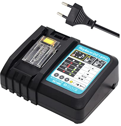 Abakoo DC18RC Ersatz Ladegerät 3A für 18V für Alle 14,4V~18V LXT400 BL1860 BL1850 BL1840 BL1830 BL1815 BL1415 BL1430 BL1440 BL1450 BL1460 Lithium-Ionen Werkzeugakku Ladegerät