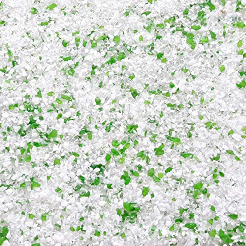 18kg Buntglasputz Glitzerputz Buntsteinputz Glitter Mosaikputz 1-2mm - Innenbereich - (Weiß-Hope)