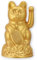 MIK funshopping Winkekatze Maneki Neko (Goldfarben matt, 12cm)