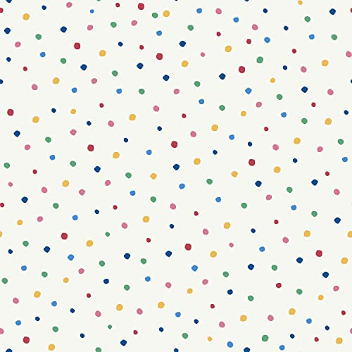 Graham & Brown Joules Lynx Multi Spot White/Rainbow Wallpaper