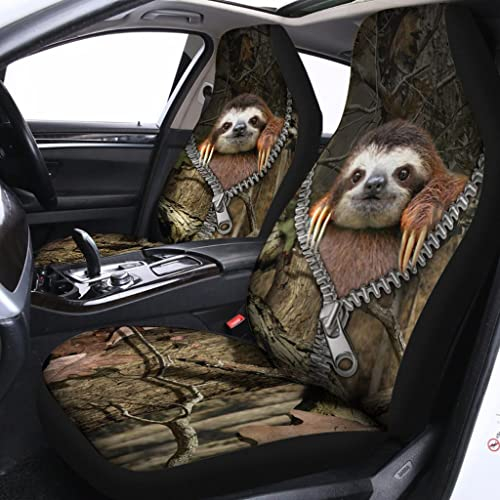 Schonbezüge Autoauflage 3D-S-Loth-Reißverschluss-Jagd-Camouflage-Muster Autositz Schonbezug Universelle Sitzbezug Auto Vordersitze Für Fahrzeuge, Autos, Anhänger, 52X138Cm