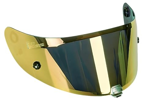 Guajiro - Visier Helm Kompatibel mit HJC HJ-26 | RPHA11 - HJC RPHA70 - (CARBON) | Motorradhelm Visier mit Pinlock Antivaho Halterung und Tear-off System | PC. Hohe Qualität (Gold)