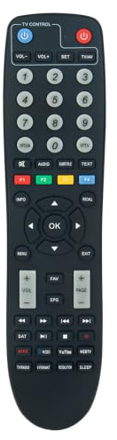 VINABTY SXRCU03 Fernbedienung ersetzen Passend für Octagon SX Series SX88 | SX89, SX888, RCU 03,SF8008- Black