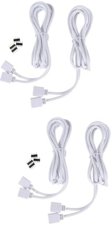 DOITOOL 2stücke Rgb Streifen Verlängerungskabel Pin Steckern Flexible Verbindung Für Smd Lichtbänder Installieren Für Innenbeleuchtung Und -projekte