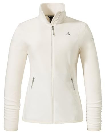 Schöffel Damen Fleece Jk Style Ash WMS, leichte Fleecejacke aus wärmendem Tecnopile, schnelltrocknende Outdoorjacke mit 2-Wege-Stretch, whisper white, 40