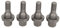Boulons De Roue Hexagonaux De 17mm, 4 Pièces, Goujons D'écrous De Pneu 003549817 De Remplacement Pour Peugeot 206 207 208 308 407 1007