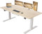 Devoko Höhenverstellbarer Schreibtisch 160 x 70 cm mit Kabelwanne, Elektrisch Höhenverstellbarer Stabiler Stehpult, Computertisch 2-Funktions-Memory, Ergonomischer Steh-Sitz Tisch (Ahorn)