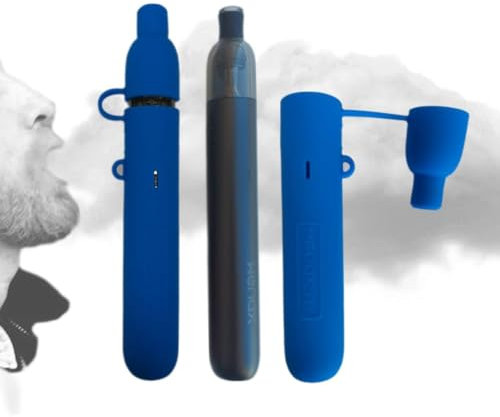 Sigaretta Elettronica Svapo Wenax M1 Cover Custodia in Silicone Anticaduta Antiurto Antigraffio Igienica Alta Qualita' design unico (blu)