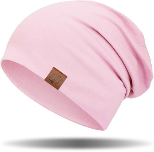 GXCROR - Berretto unisex, in cotone, morbido e sottile, leggero, traspirante, per tutte le stagioni, Colore: rosa., Taglia unica
