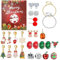 Schmuck-Adventskalender, Adventskalender 2024 Frauen, Countdown 24 Tage, Weihnachtskalender, Kalender 2024 Mädchen-Schmuck, komplettes Schmuckherstellungs-Set für Frauen, Ehefrau, Tochter, Mädchen,