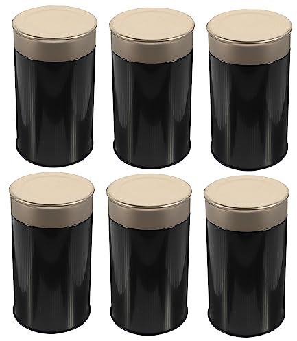 COLLBATH Luftdichtes Teedosen-set Aus Metall Zur Aufbewahrung Von Losem Tee Und Teebeuteln 6-teiliges Teedosen-set Feine Handwerkskunst