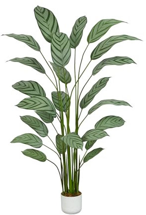 mcc direct Artificial Bird of Paradise Tree, 180cm Tall Large Decorative Artificial Plant with Plastic Planter and Artificial Moss for House Bedroom Office Garden Store Decoration